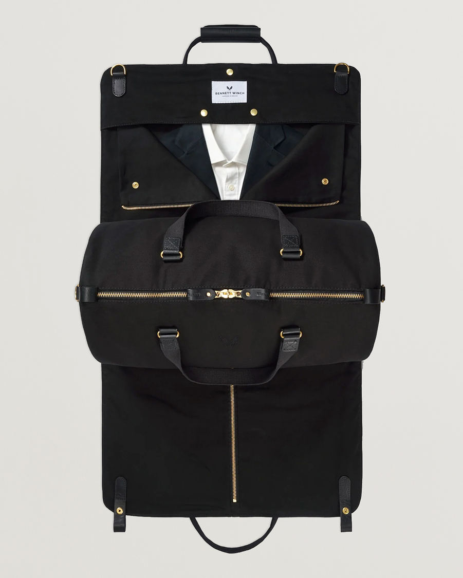 Hombres | Bolsos | Bennett Winch | Canvas Suit Carrier Holdall Black