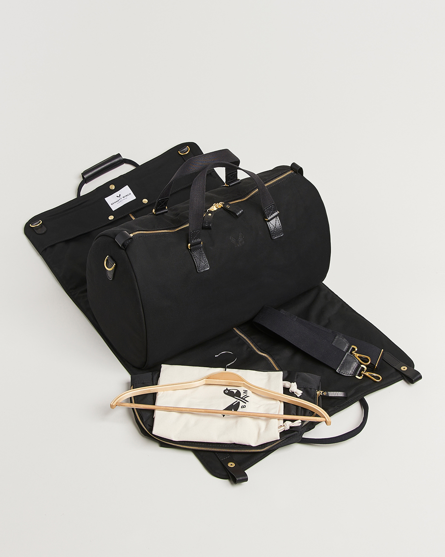 Hombres | Bolsos | Bennett Winch | Canvas Suit Carrier Holdall Black
