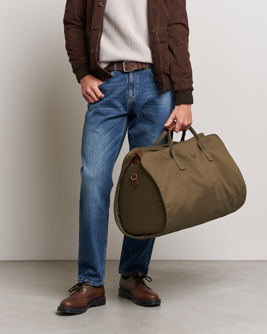 Hombres | Bennett Winch | Bennett Winch | Canvas Suit Carrier Holdall Olive