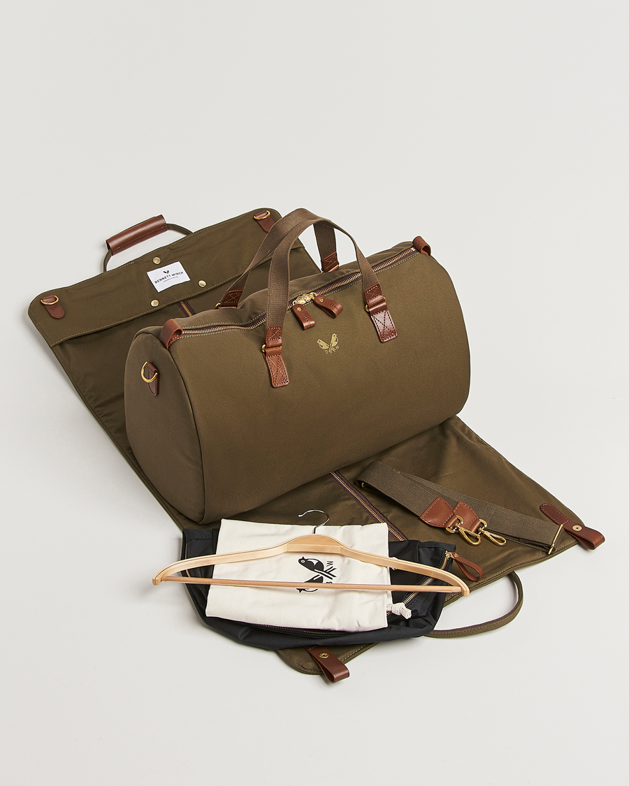 Hombres | Bolsos | Bennett Winch | Canvas Suit Carrier Holdall Olive