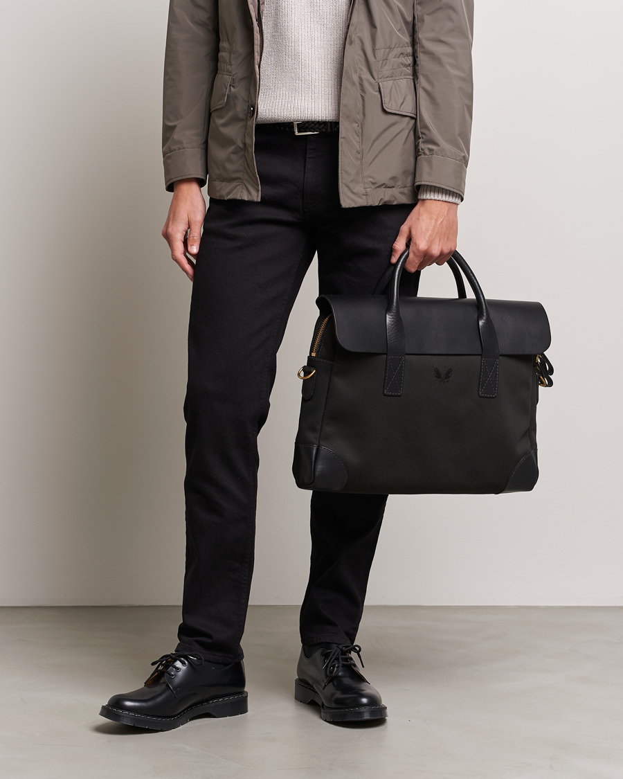 Hombres | Bolsos | Bennett Winch | Canvas Briefcase Black