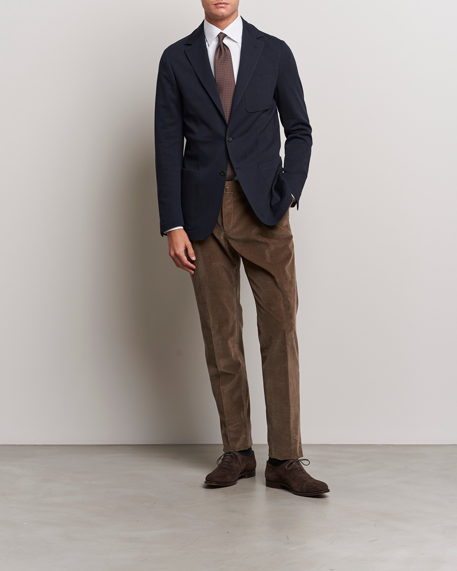 Hombres | Blazers | Canali | Jersey Blazer Navy
