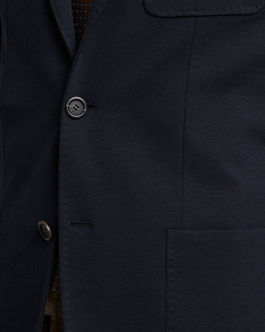 Hombres | Blazers | Canali | Jersey Blazer Navy