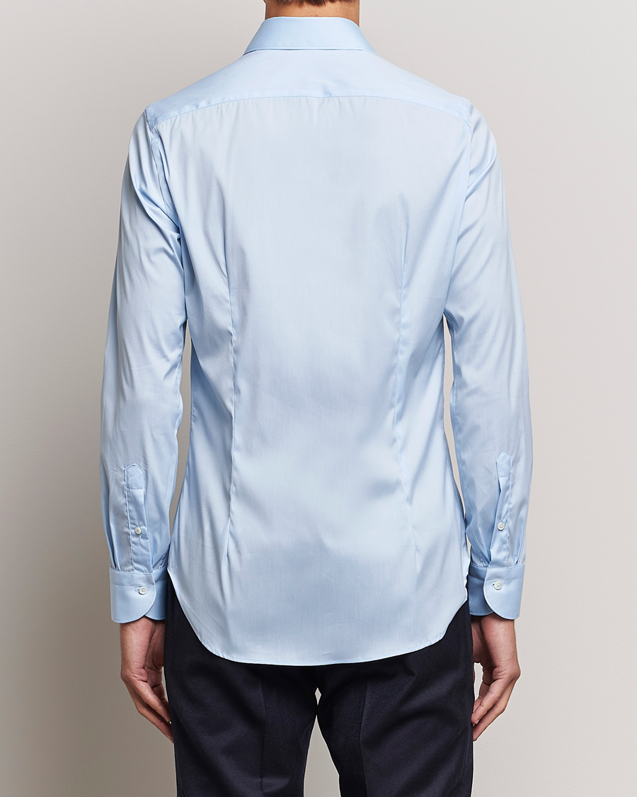 Hombres | Camisas | Canali | Slim Fit Cotton/Stretch Shirt Light Blue