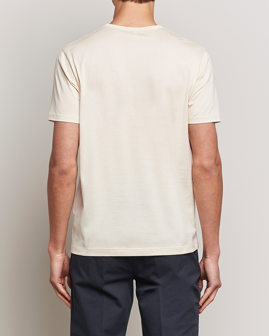 Hombres | Camisetas | Sunspel | Crew Neck Q82 Cotton T-Shirt Undyed