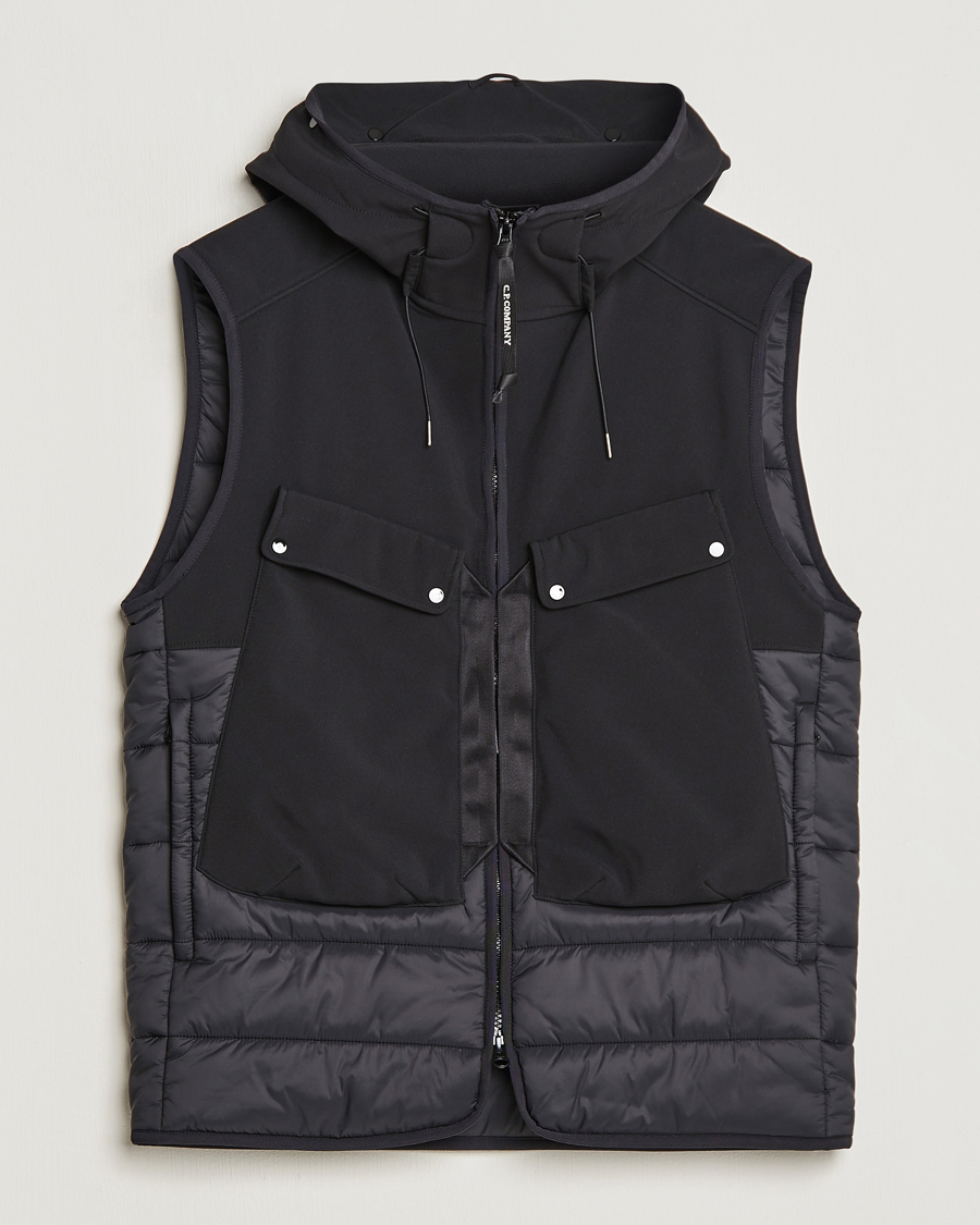 Hombres | Abrigos y chaquetas | C.P. Company | CP Shell - R Mixed Goggle Vest Black