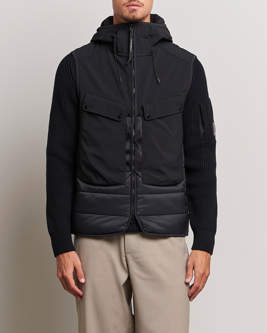 Hombres | Abrigos y chaquetas | C.P. Company | CP Shell - R Mixed Goggle Vest Black