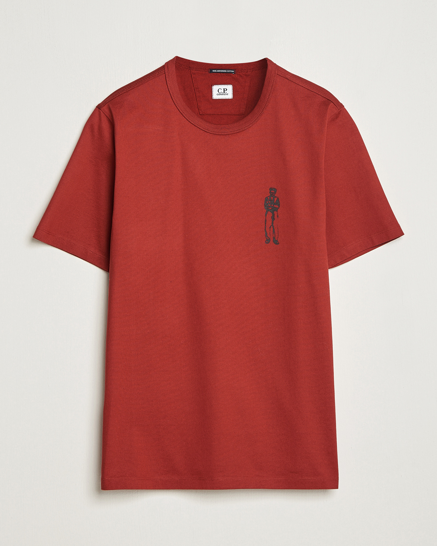 Hombres | Camisetas | C.P. Company | Mercerized Jersey Logo T-Shirt Wine
