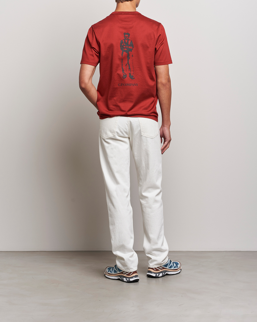 Hombres | Camisetas | C.P. Company | Mercerized Jersey Logo T-Shirt Wine