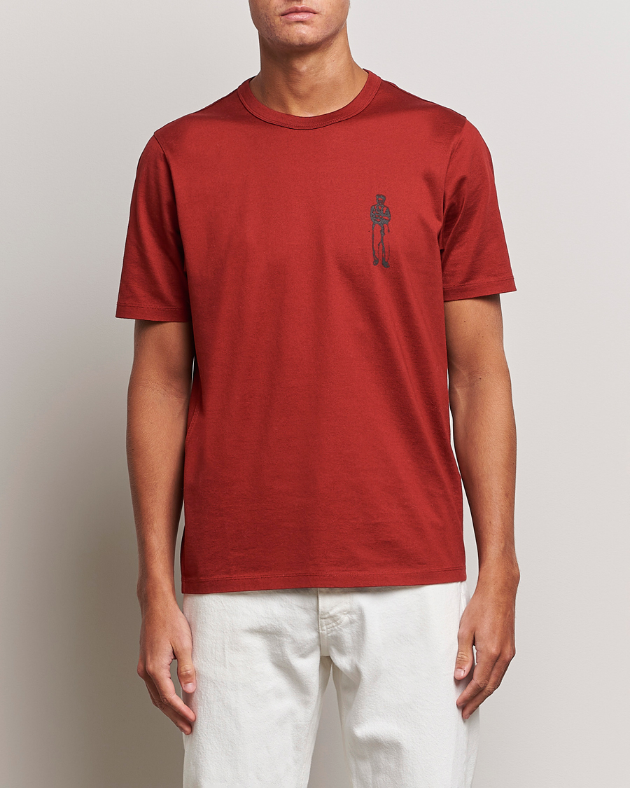 Hombres | Camisetas | C.P. Company | Mercerized Jersey Logo T-Shirt Wine