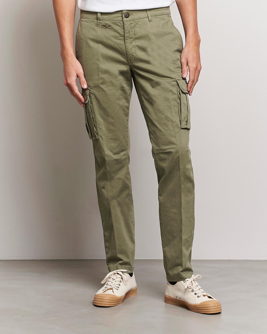 Hombres | Pantalones | Aeronautica Militare | Cotton Cargo Pants Green