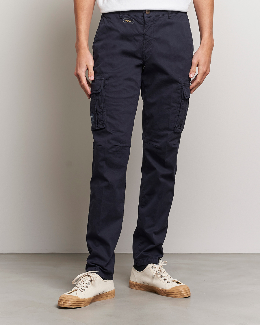 Hombres | Pantalones | Aeronautica Militare | Cotton Cargo Pants Navy