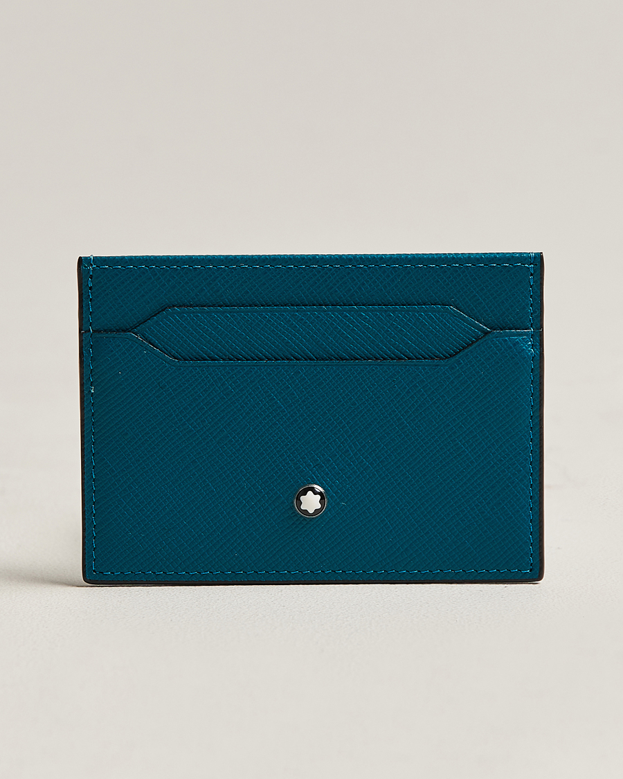 Hombres | Montblanc Sartorial Card Holder 5cc Fern Blue | Montblanc | Sartorial Card Holder 5cc Fern Blue