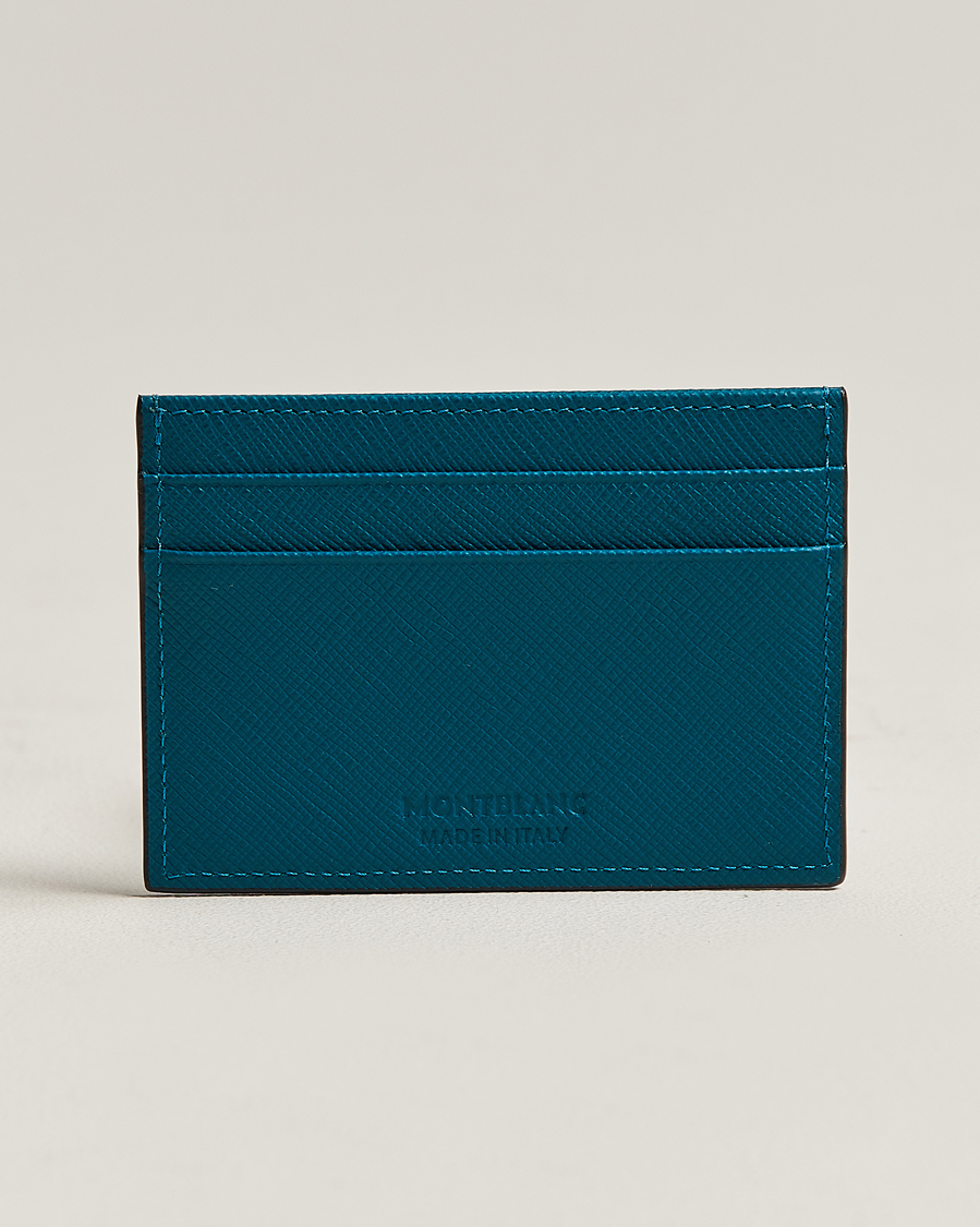 Hombres | Montblanc Sartorial Card Holder 5cc Fern Blue | Montblanc | Sartorial Card Holder 5cc Fern Blue