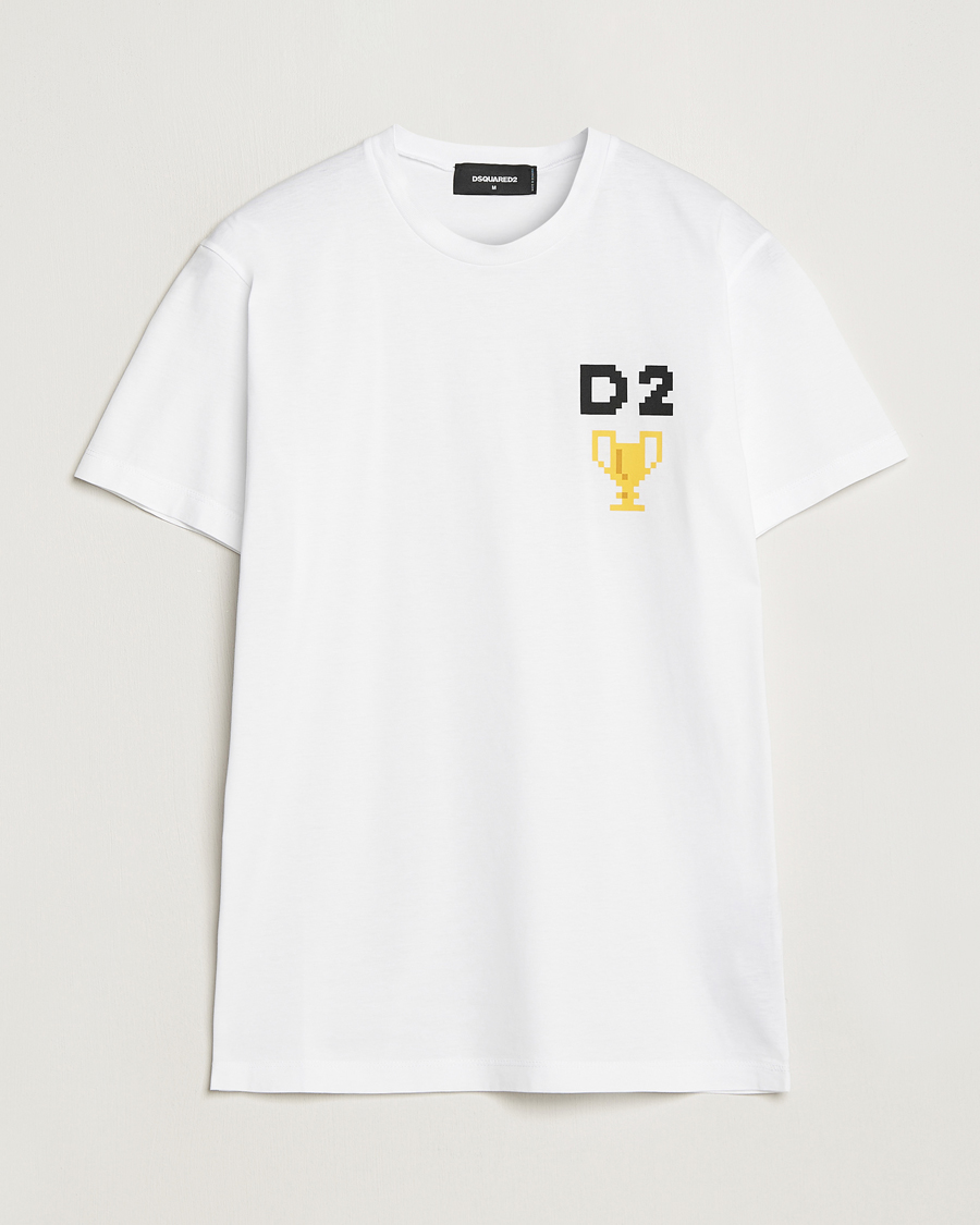 Hombres | Camisetas | Dsquared2 | Cool Fit Trophy Tee White