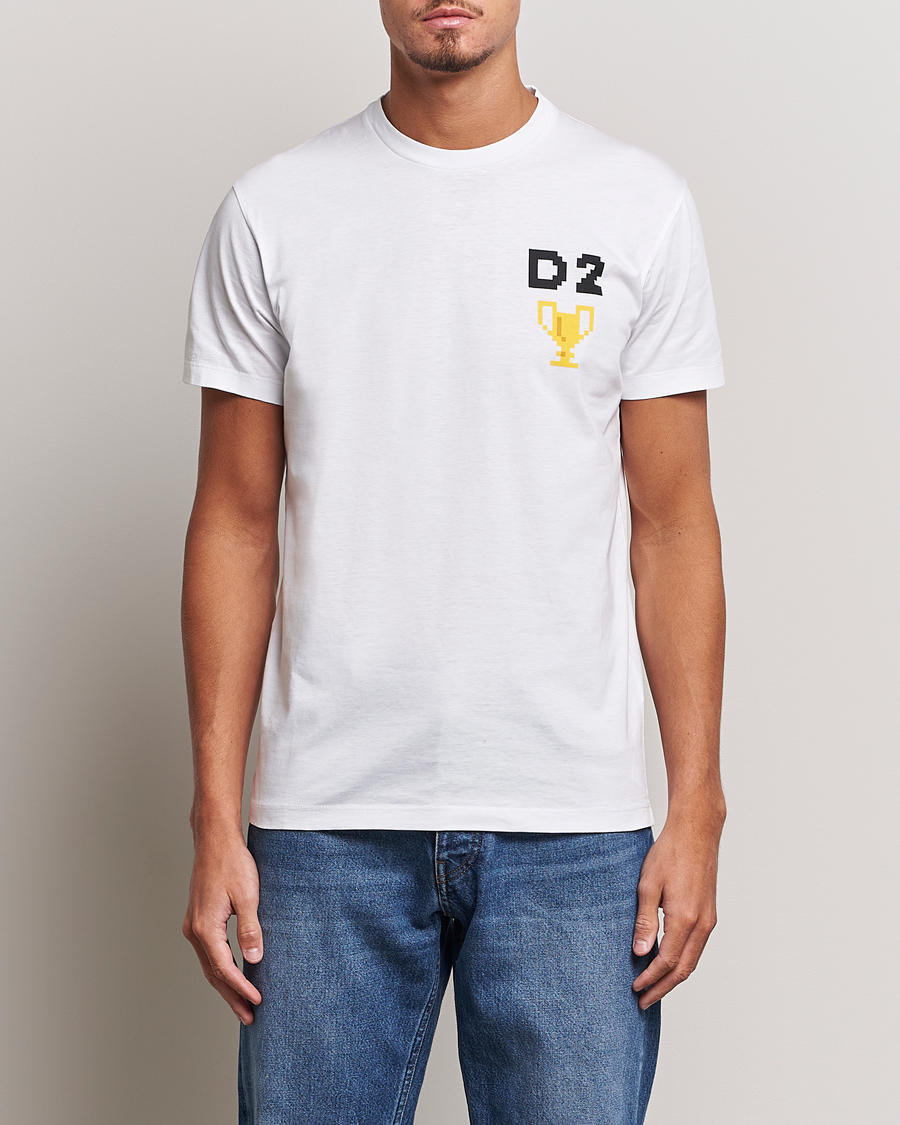 Hombres | Camisetas | Dsquared2 | Cool Fit Trophy Tee White