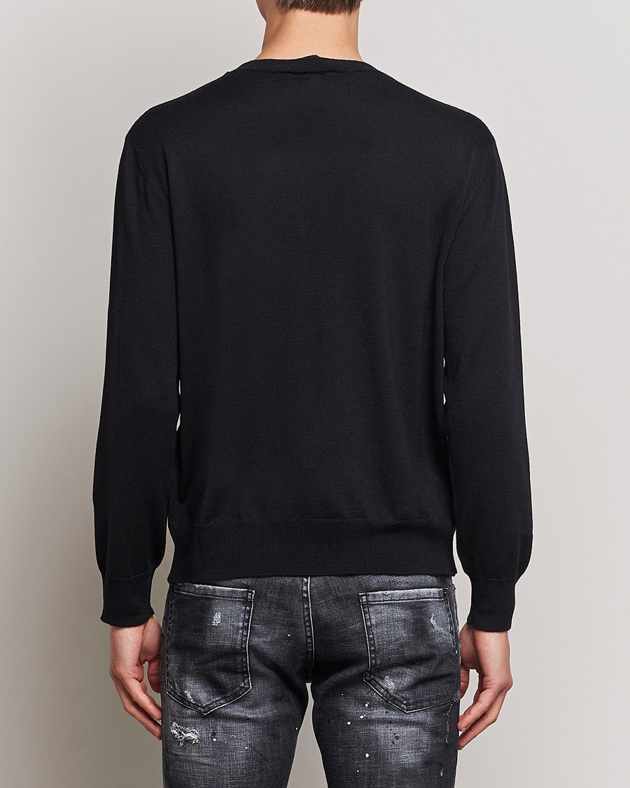 Hombres | Jerséis y prendas de punto | Dsquared2 | D2 Leaf Knitted Sweatshirt Black