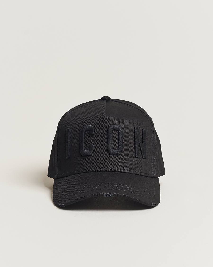 Hombres | Dsquared2 Icon Baseball Cap Black/Black | Dsquared2 | Icon Baseball Cap Black/Black