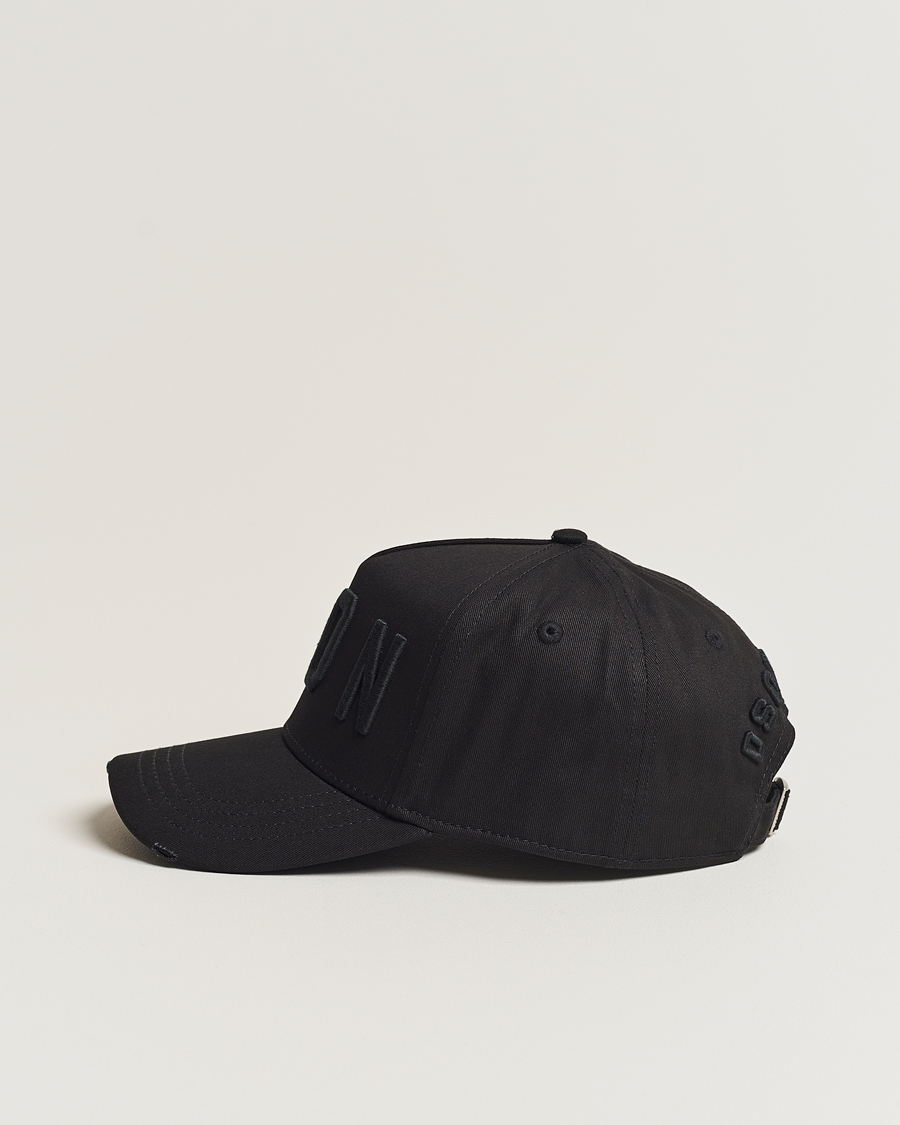 Hombres | Dsquared2 Icon Baseball Cap Black/Black | Dsquared2 | Icon Baseball Cap Black/Black