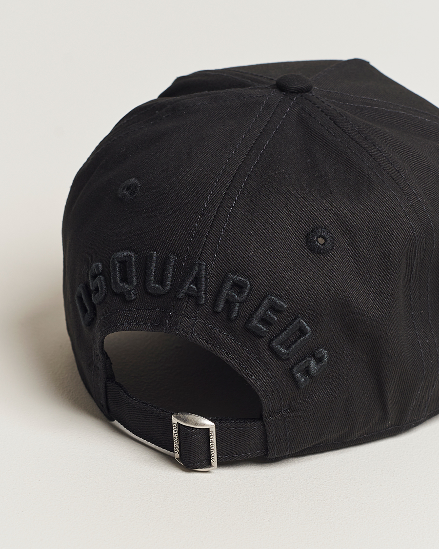 Hombres | Dsquared2 Icon Baseball Cap Black/Black | Dsquared2 | Icon Baseball Cap Black/Black