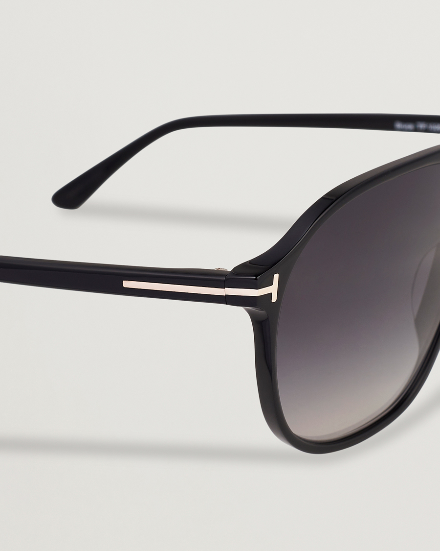 Hombres | Gafas de sol | Tom Ford | Bruce Sunglasses Shiny Black/Gradient Smoke