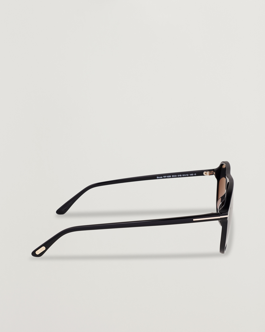 Hombres | Gafas de sol | Tom Ford | Bruce Sunglasses Shiny Black/Gradient Smoke