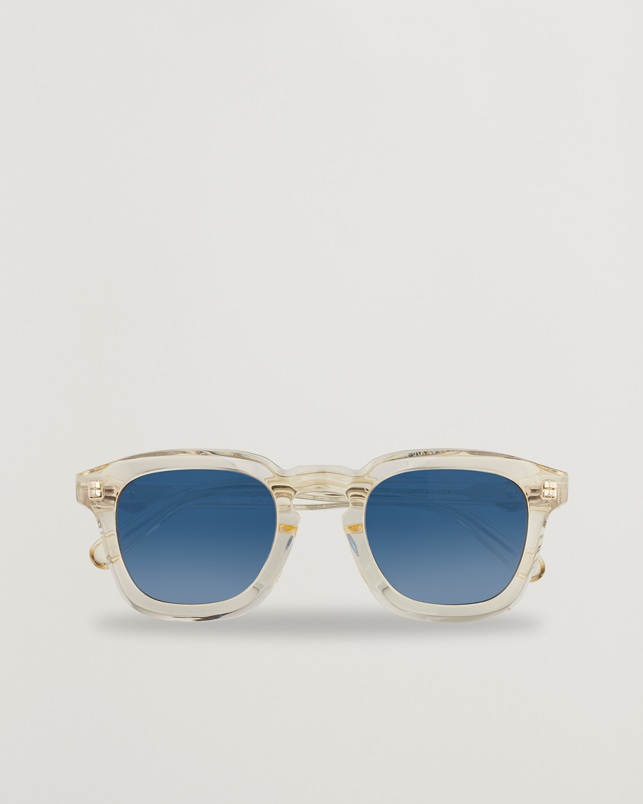 Hombres | Moncler Lunettes Gradd Sunglasses Shiny Beige/Blue | Moncler Lunettes | Gradd Sunglasses Shiny Beige/Blue