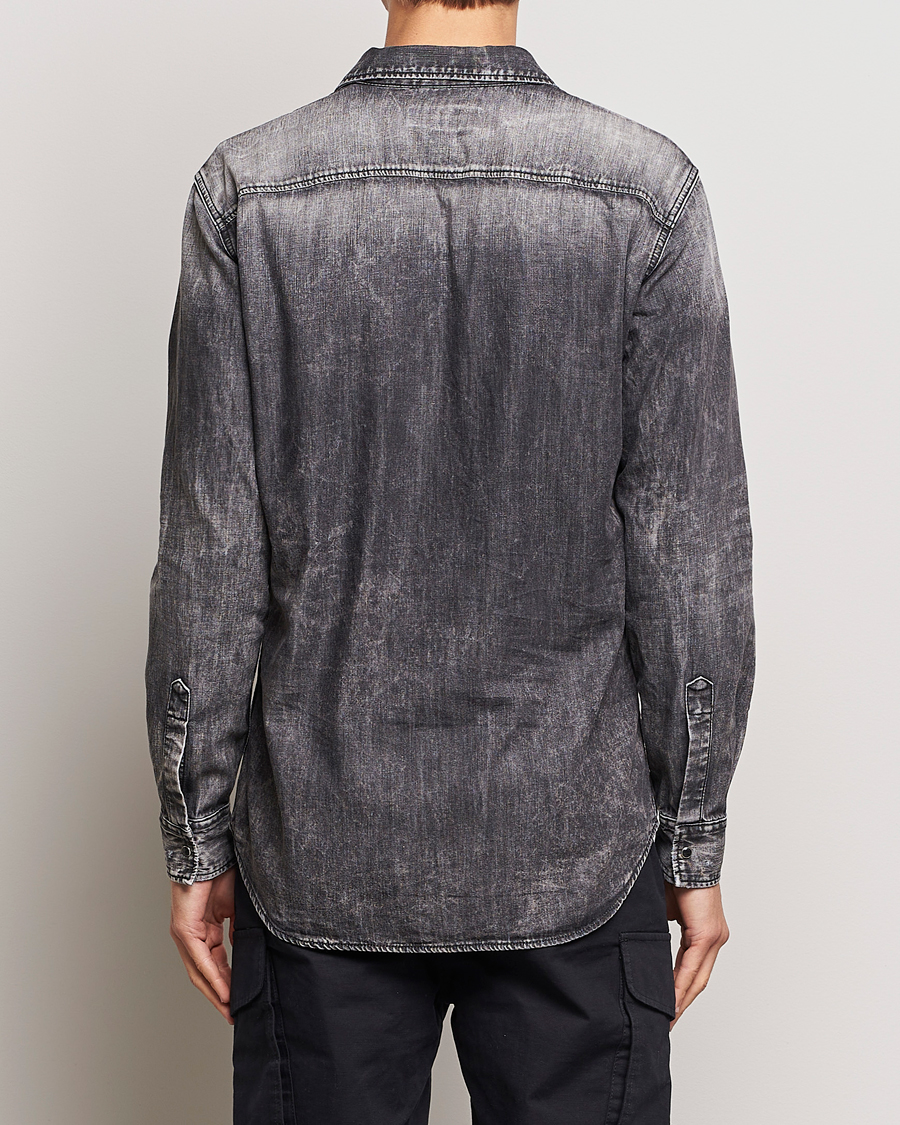 Hombres | Camisas | Dsquared2 | Tab Collar Denim Shirt Washed Grey