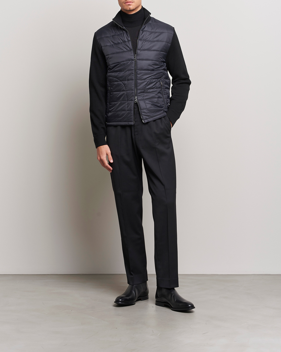 Hombres | Abrigos y chaquetas | Ralph Lauren Purple Label | Hybrid Zip Jacket Black