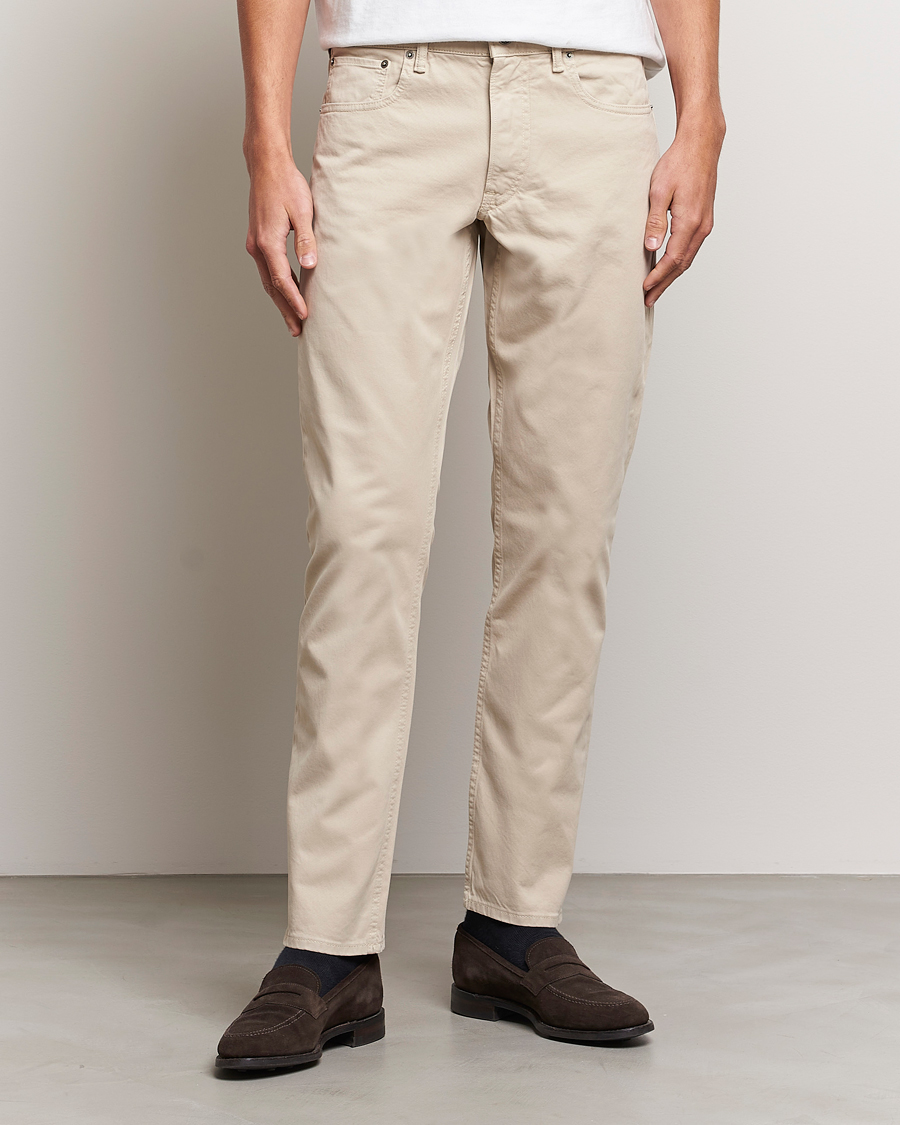 Hombres | Pantalones | Ralph Lauren Purple Label | Slim Fit 5-Pocket Pants Sand