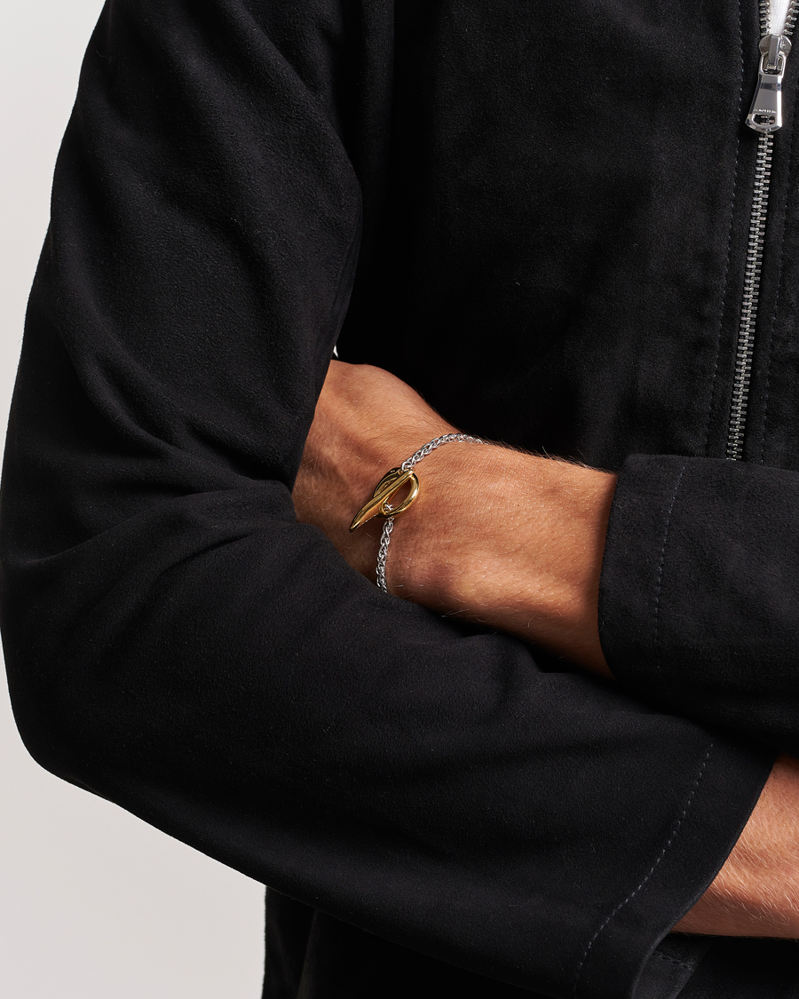 Hombres | Accesorios | Tom Wood | Robin Bracelet Duo Silver/Gold