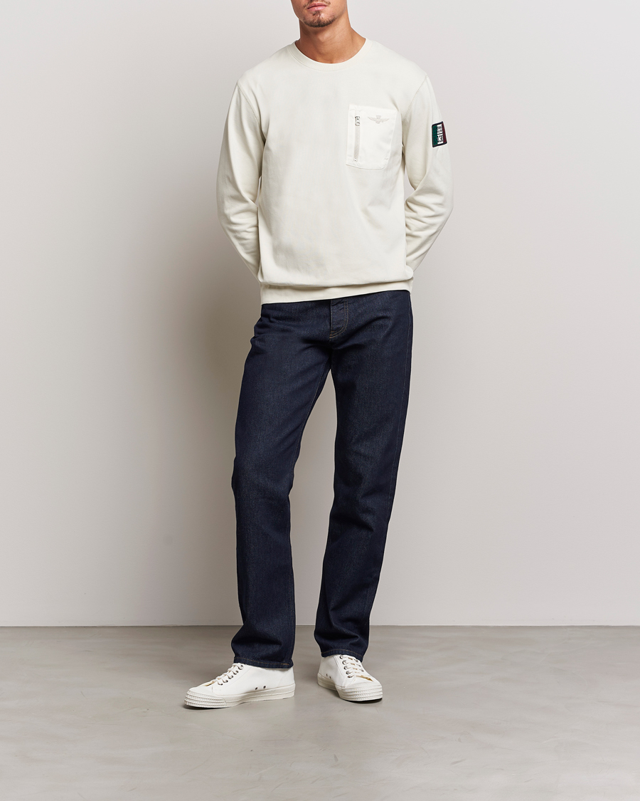 Hombres | Jerséis y prendas de punto | Aeronautica Militare | Felpa Cotton Pocket Sweatshirt Ice Palace