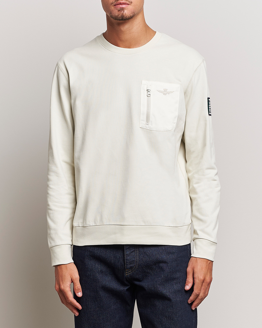 Hombres | Jerséis y prendas de punto | Aeronautica Militare | Felpa Cotton Pocket Sweatshirt Ice Palace
