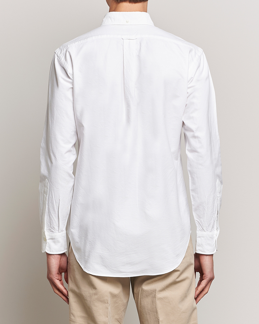 Hombres | Camisas | Kamakura Shirts | Vintage Ivy Oxford Button Down Shirt White