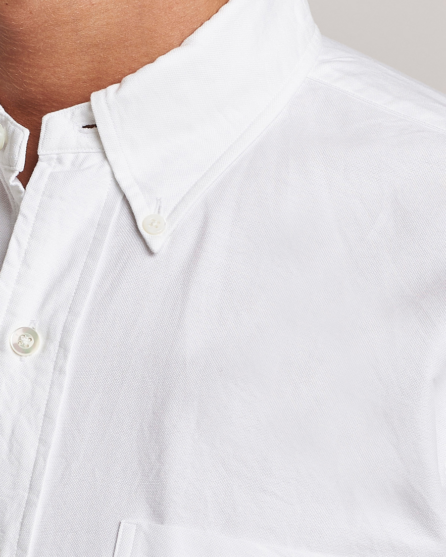 Hombres | Camisas | Kamakura Shirts | Vintage Ivy Oxford Button Down Shirt White