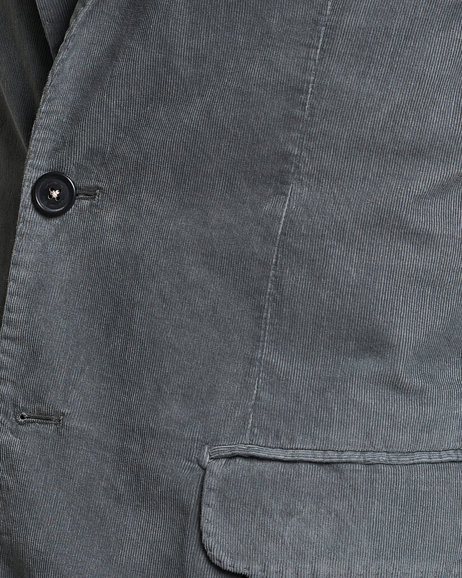 Hombres | Blazers | Massimo Alba | Baby Corduroy Blazer Smoke
