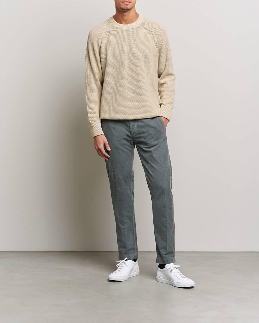 Hombres | Pantalones | Massimo Alba | Baby Corduroy Trousers Smoke