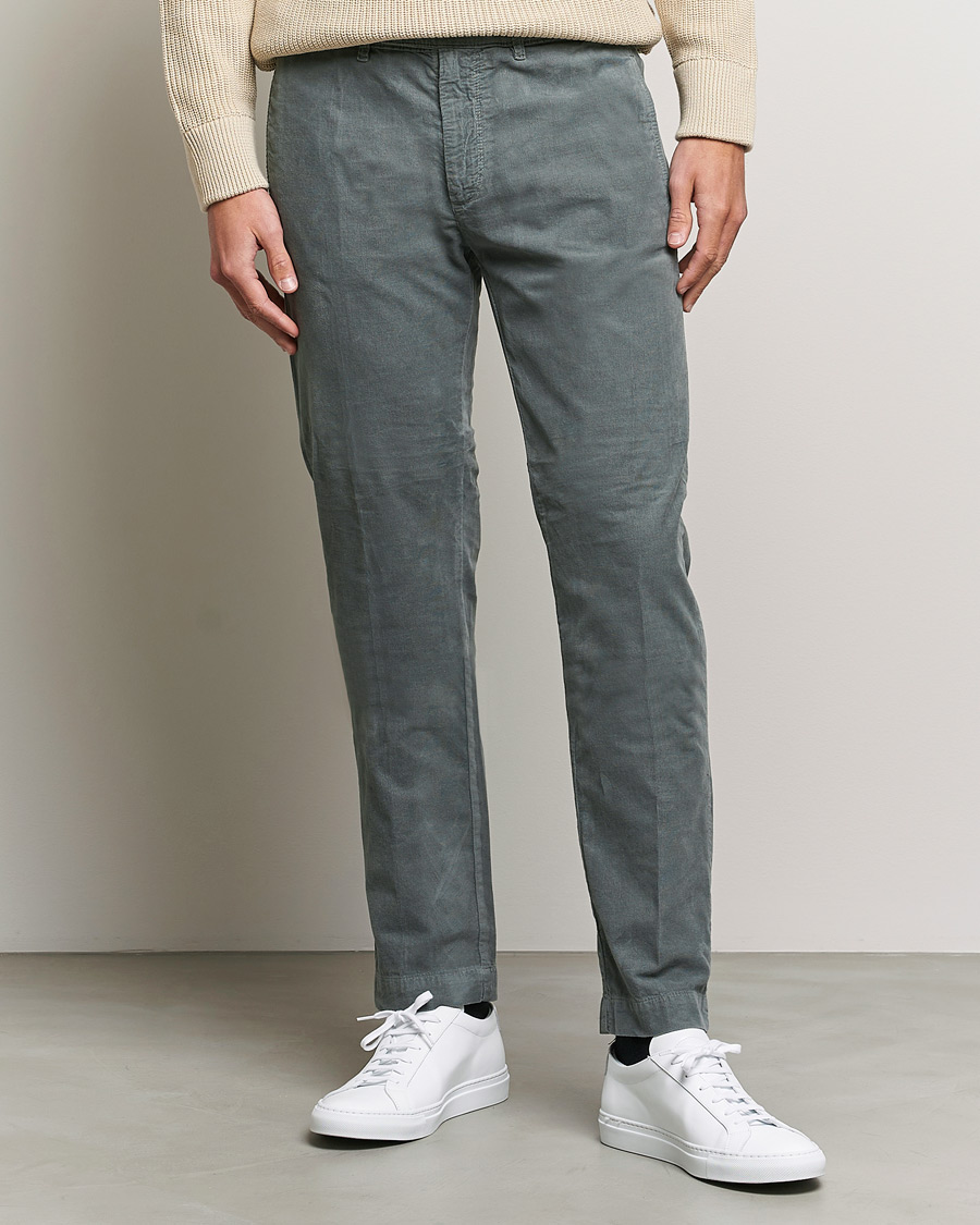 Hombres | Pantalones | Massimo Alba | Baby Corduroy Trousers Smoke