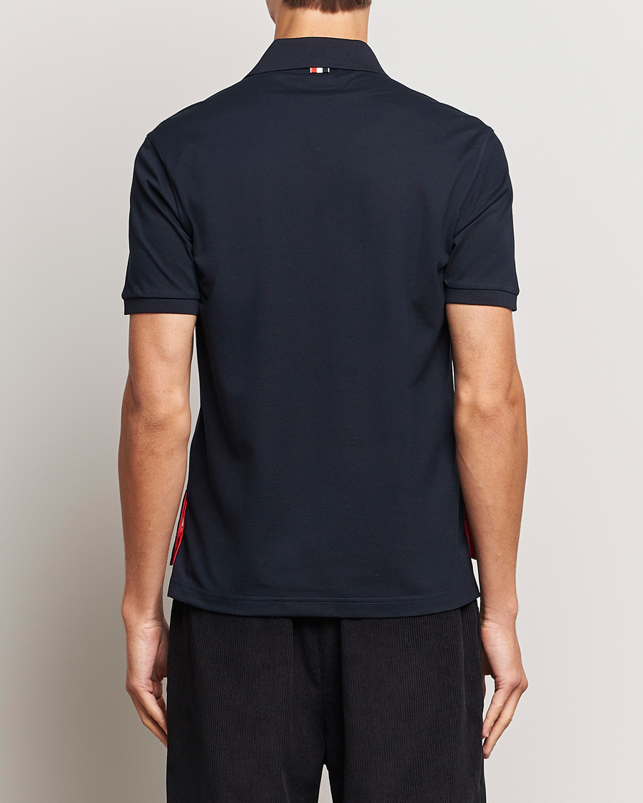 Hombres | Polos | Thom Browne | Mercerized Piquet Polo Navy