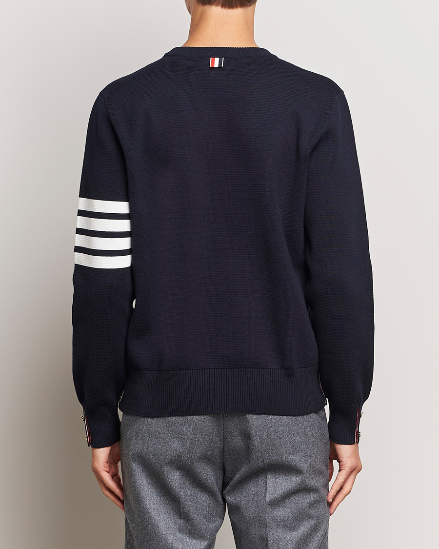 Hombres | Jerséis y prendas de punto | Thom Browne | Milano Stitch Crew Neck Navy