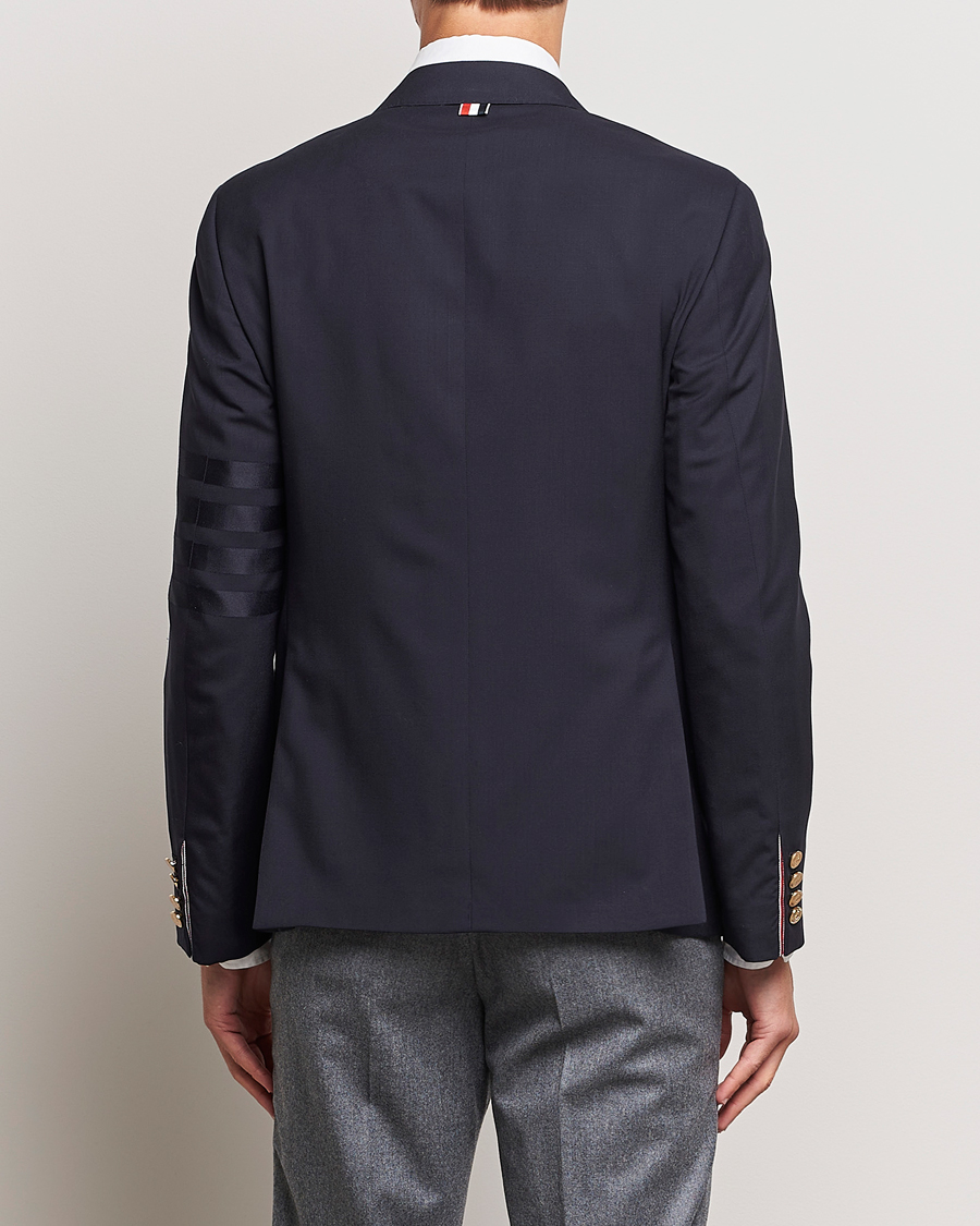 Hombres | Blazers | Thom Browne | Tonal 4 Bar Wool Blazer Navy