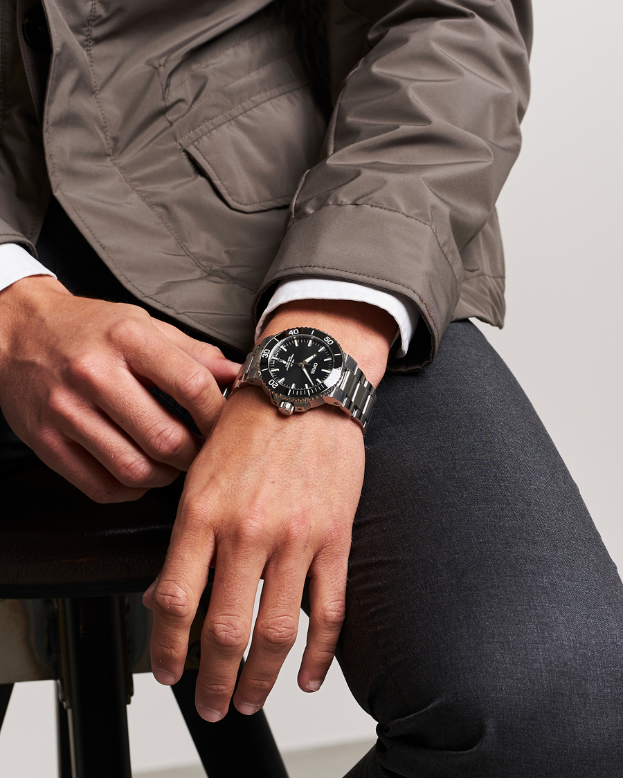 Hombres | Oris Aquis Date 43,5mm Polished Black | Oris | Aquis Date 43,5mm Polished Black