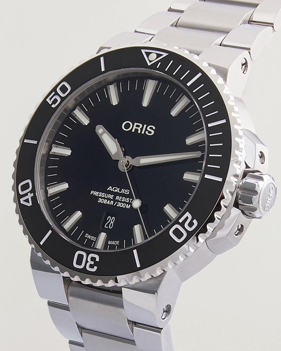 Hombres | Oris Aquis Date 43,5mm Polished Black | Oris | Aquis Date 43,5mm Polished Black