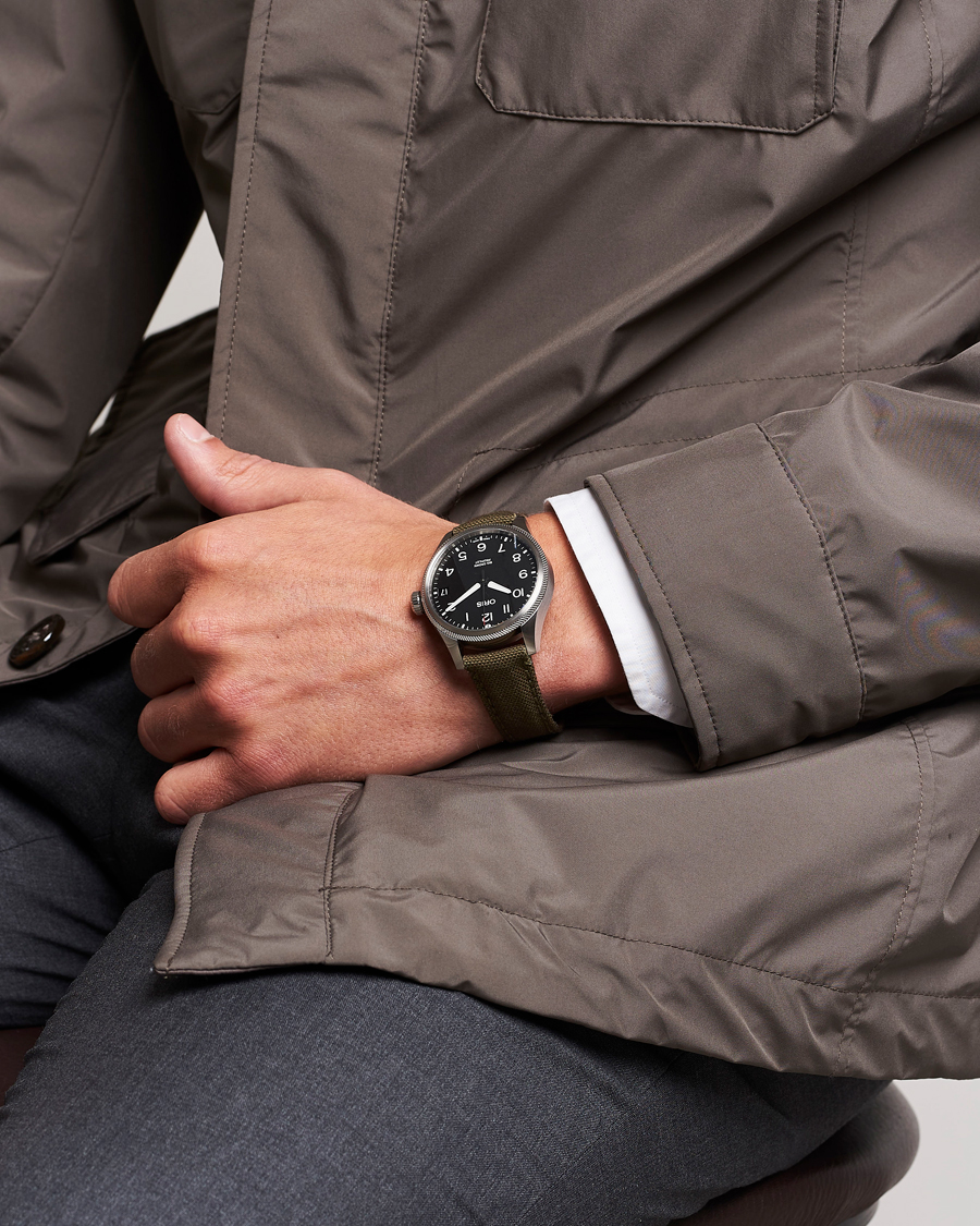 Hombres | Oris Big Crown Propilot Date 41mm Leather Bracelet Black | Oris | Big Crown Propilot Date 41mm Leather Bracelet Black