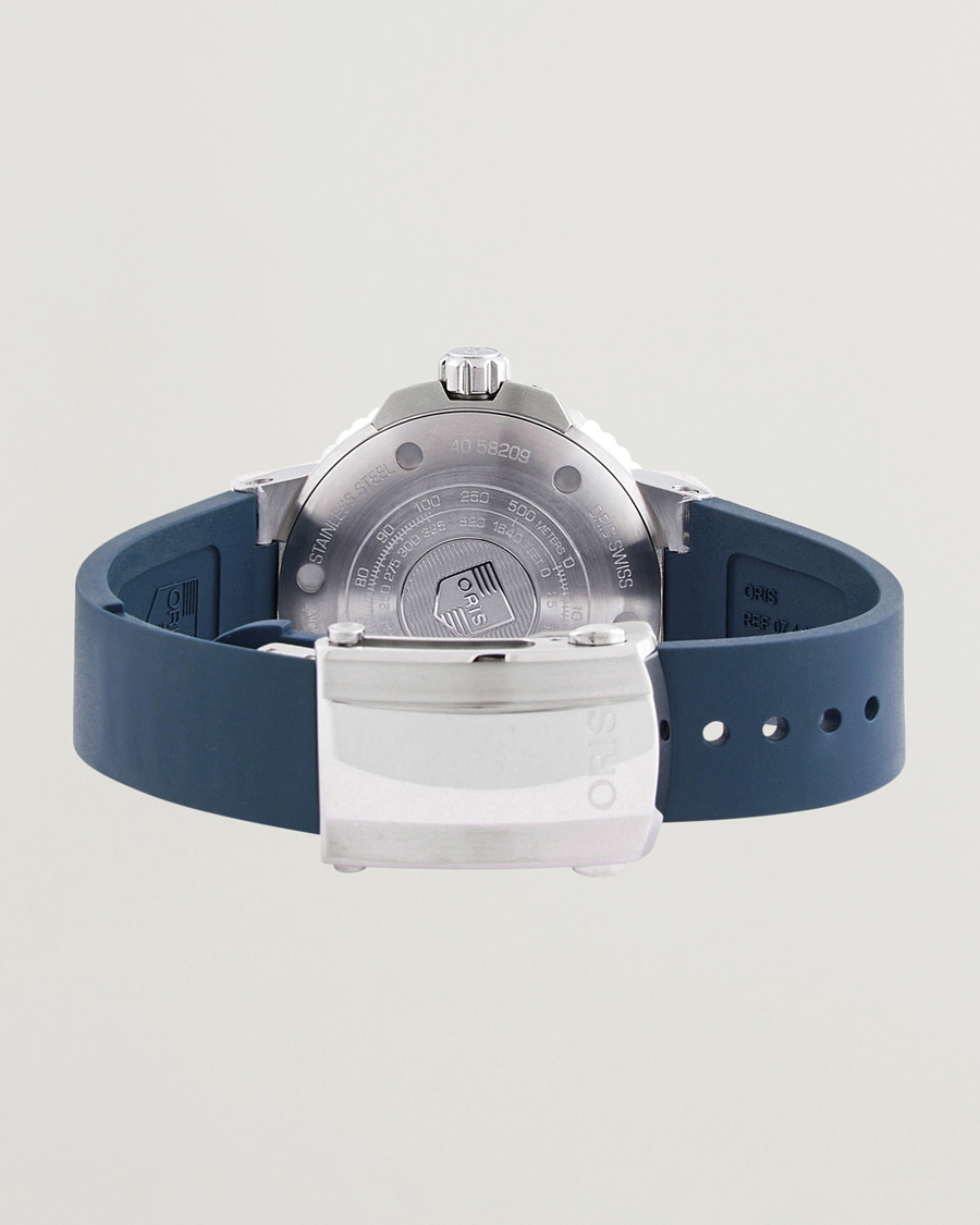 Hombres | Oris Aquis Small Second 45,5mm Rubber Bracelet Blue | Oris | Aquis Small Second 45,5mm Rubber Bracelet Blue