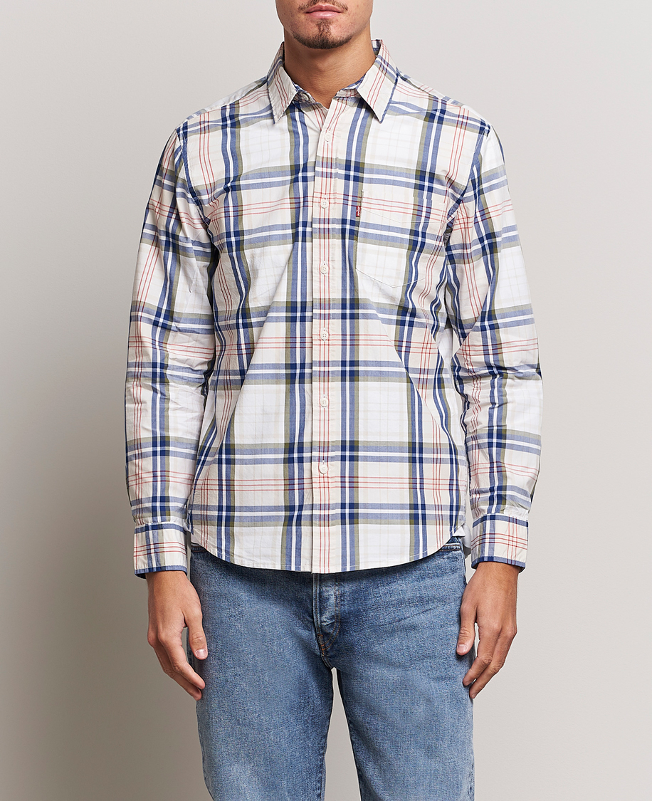 Hombres | Camisas | Levi's | Sunset Pocket Shirt White/Beige