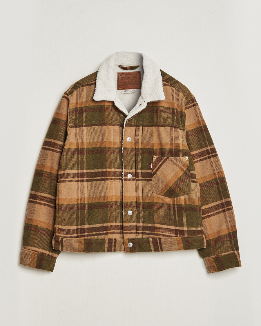 Hombres | Abrigos y chaquetas | Levi's | Type I Checked Sherpa Trucker Winter Moss