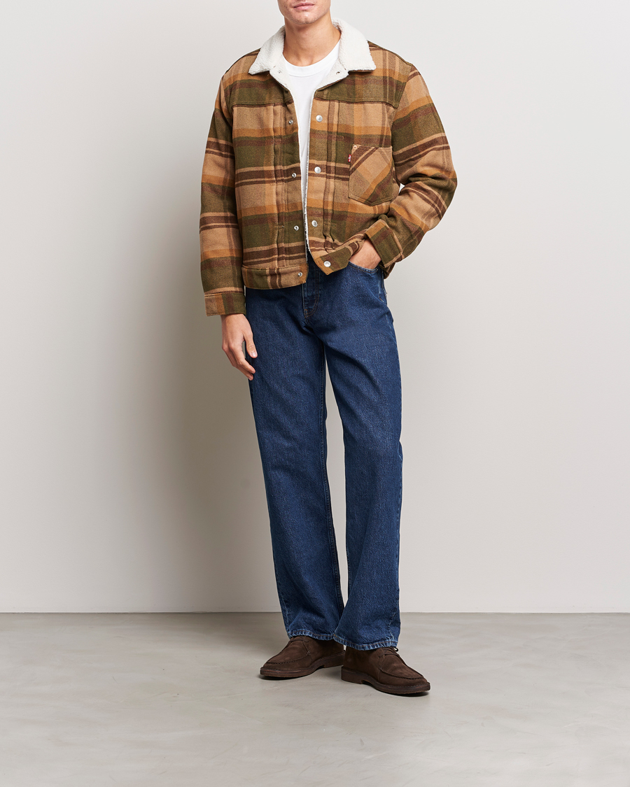 Hombres | Abrigos y chaquetas | Levi's | Type I Checked Sherpa Trucker Winter Moss