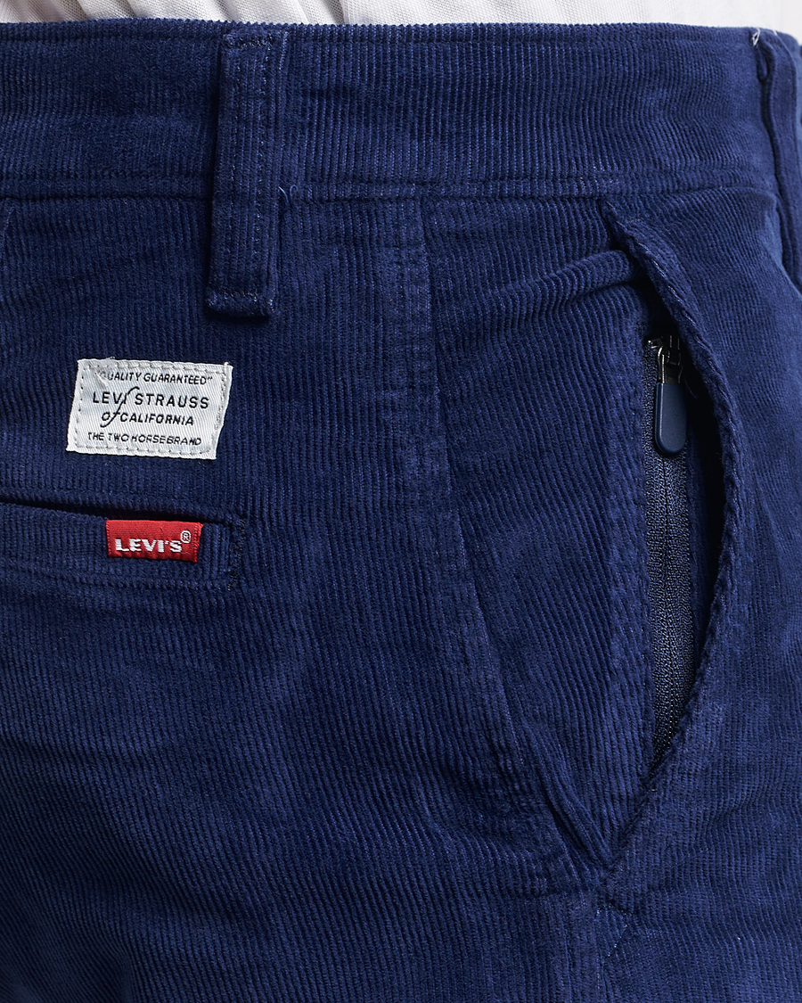 Hombres | Pantalones | Levi's | Garment Dyed Stretch Corduroy Chino Ocean Cavern