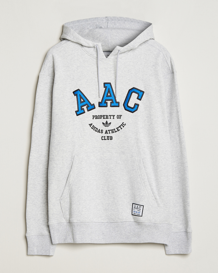 Hombres | Jerséis y prendas de punto | adidas Originals | Hack Logo Hoodie Light Grey